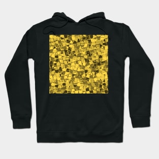 Grid Square Mosaic Pattern (Gold) Hoodie